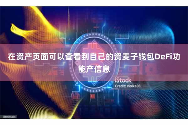 在资产页面可以查看到自己的资麦子钱包DeFi功能产信息