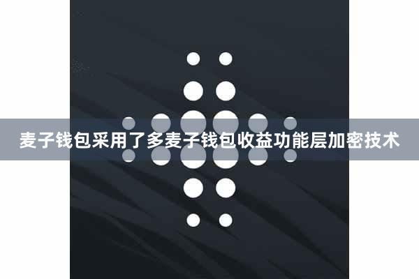 麦子钱包采用了多麦子钱包收益功能层加密技术